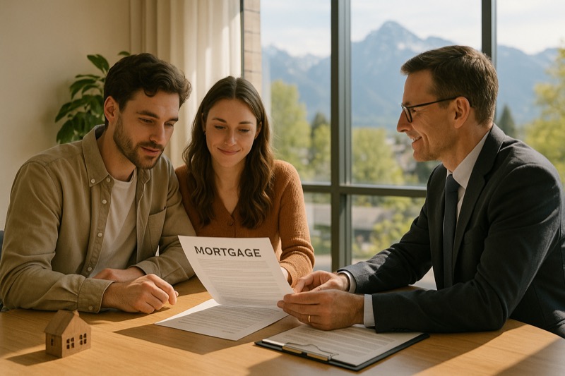Couple getting mortgage pre-approval in Surrey BC with a licensed broker
