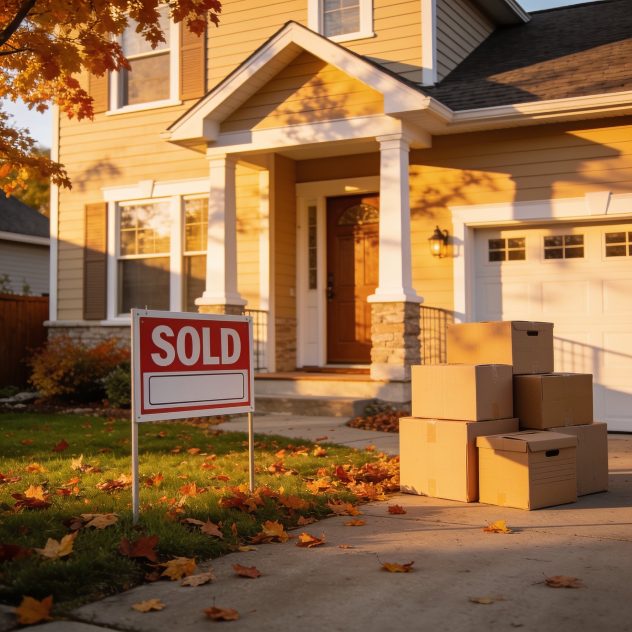 Newcomer mortgage Canada — Canadian home with sold sign